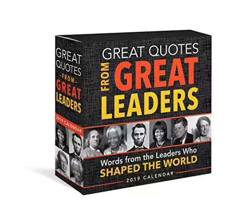 2019 Great Quotes from Great Leaders Boxed Calendar