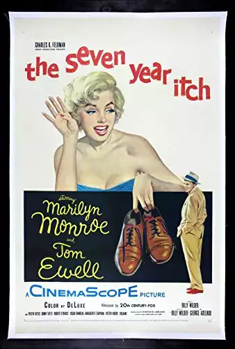 THE SEVEN 7 YEAR ITCH CineMasterpieces 1955 ORIGINAL MOVIE POSTER MARILYN MONROE