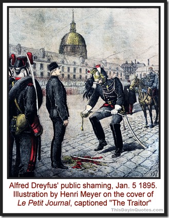 The shaming of Alfred Dreyfus TDIQ