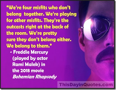 Bohemian Rhapsody misfits quote