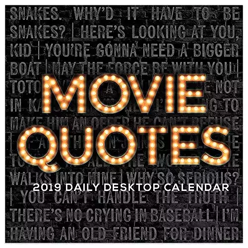 2019 Daily Movie Quotes Desk Calendar