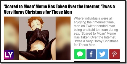 Scared to moan meme article