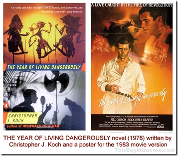 The Year of Living Dangerously book & movie 01