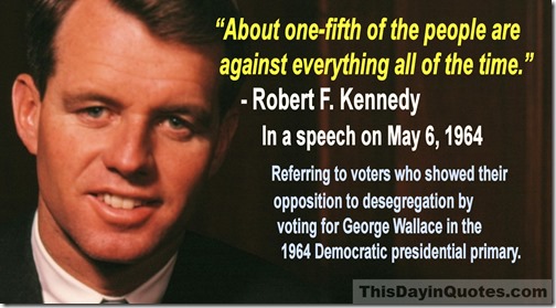 robert-f-kennedy one-fifth quote May 1964 WM