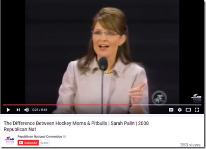 Sarah Palin at Republican Convention 2008