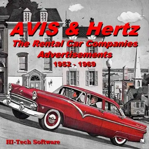 Avis & Hertz The Rental Car Companies Advertisements 1952-1969